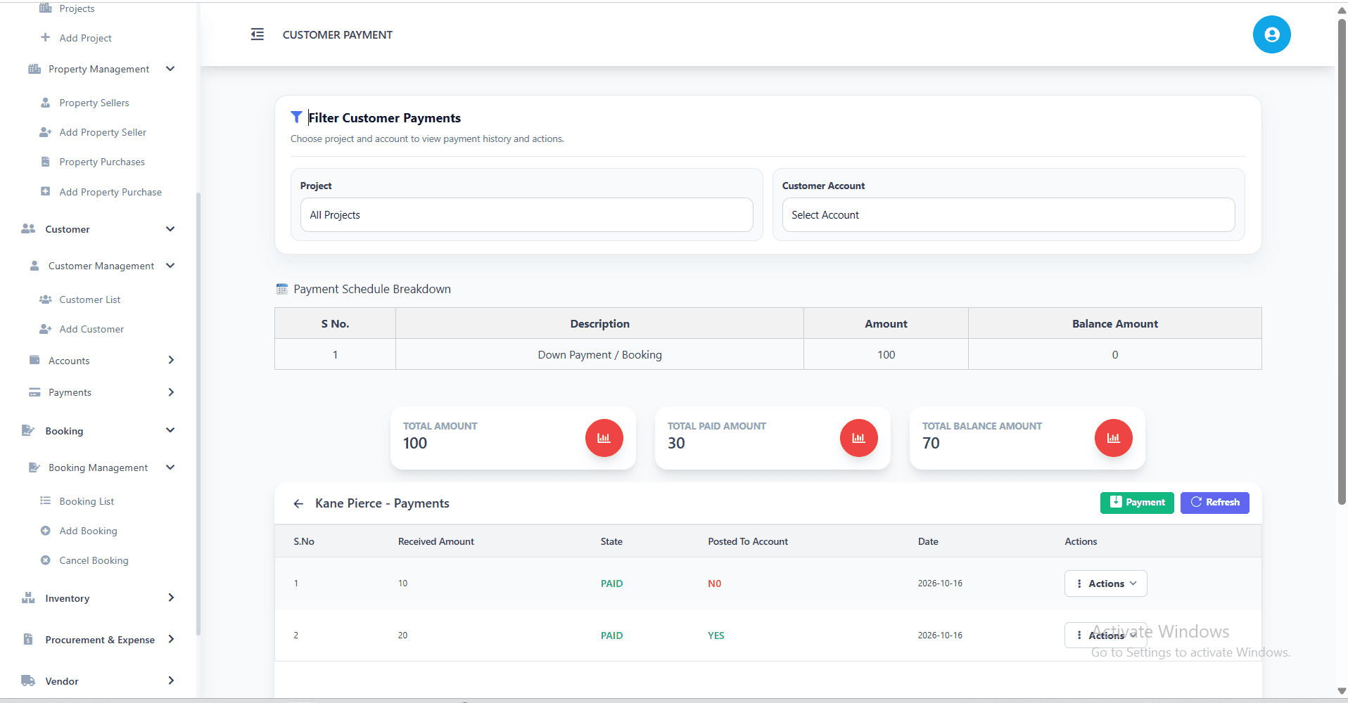 Placeholder preview of the CloudREMS payment collection screen. Replace with an actual portal screenshot.